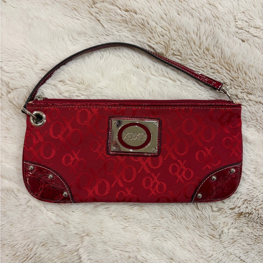 Y2K XOXO Red Vegan Leather Clutch Going Out Bag w/Logo ❤️✨